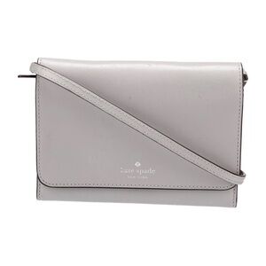 Kate Spade Gray Kerri Wallet on a Chain Crossbody Bag